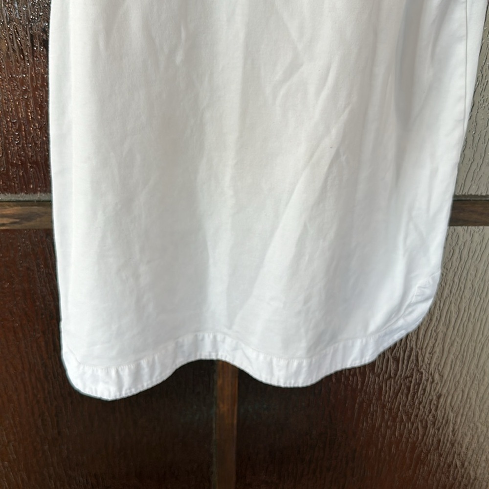 See By Chloe White Flared Sleeveless Stitched Ruffled Tunic Top size S - Picture 12 of 12